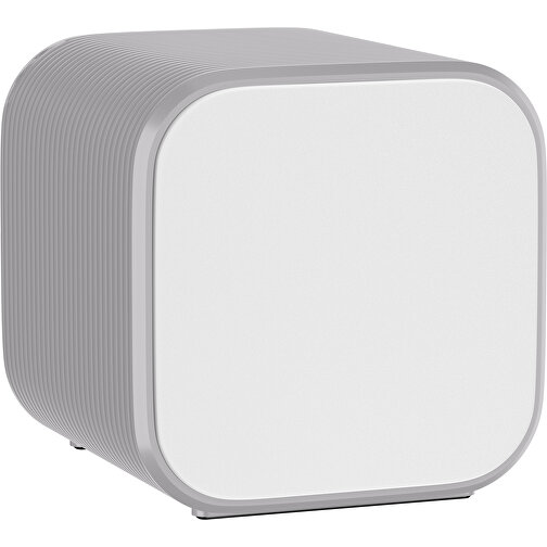 Bluetooth-Lautsprecher Double-Sound , weiß / hellgrau, ABS Kunststoff, 6,00cm x 6,00cm x 6,00cm (Länge x Höhe x Breite), Bild 1