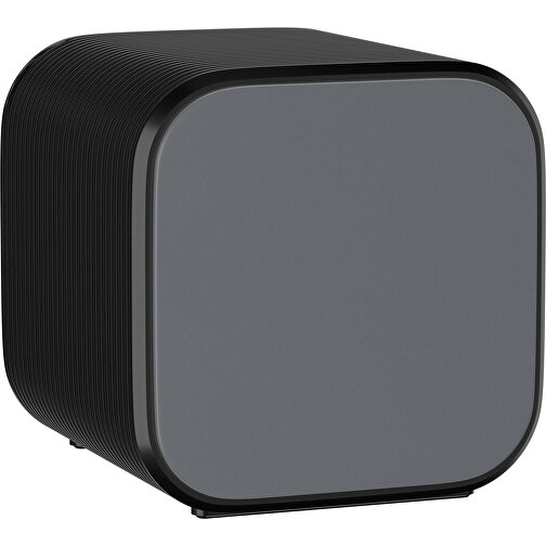 Bluetooth-Lautsprecher Double-Sound , dunkelgrau / schwarz, ABS Kunststoff, 6,00cm x 6,00cm x 6,00cm (Länge x Höhe x Breite), Bild 1