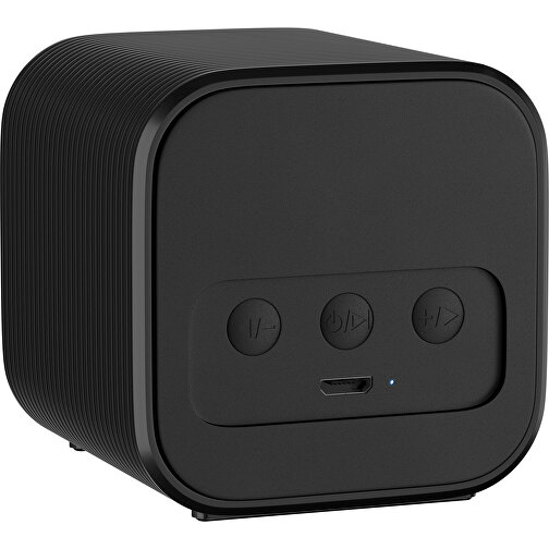 Bluetooth-Lautsprecher Double-Sound , weinrot / schwarz, ABS Kunststoff, 6,00cm x 6,00cm x 6,00cm (Länge x Höhe x Breite), Bild 2