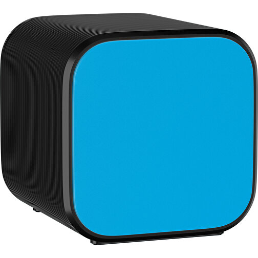 Bluetooth-Lautsprecher Double-Sound , himmelblau / schwarz, ABS Kunststoff, 6,00cm x 6,00cm x 6,00cm (Länge x Höhe x Breite), Bild 1