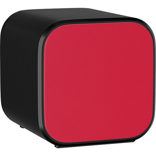 Bluetooth-Lautsprecher Double-Sound , dunkelrot / schwarz, ABS Kunststoff, 6,00cm x 6,00cm x 6,00cm (Länge x Höhe x Breite), Bild 1