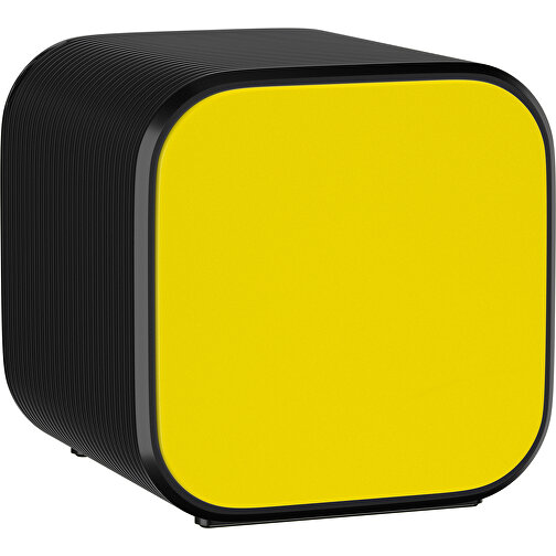 Bluetooth-Lautsprecher Double-Sound , gelb / schwarz, ABS Kunststoff, 6,00cm x 6,00cm x 6,00cm (Länge x Höhe x Breite), Bild 1