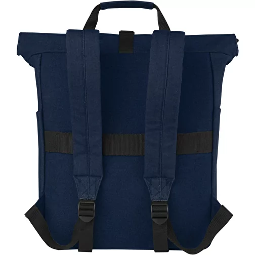 Sac à dos pour ordinateur portable Joey de 15 L en toile recyclée GRS 15 pouces avec dessus enro, Image 4