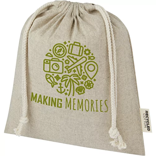 Sac cadeau moyen Pheebs en coton recyclé GRS 150 g/m² de 1,5 L, Image 2