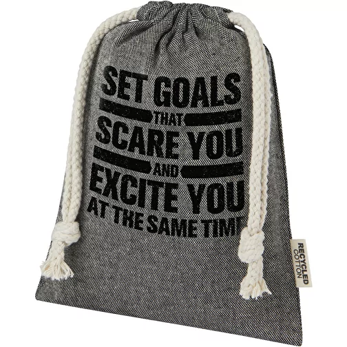 Petit sac cadeau Pheebs en coton recyclé GRS 150 g/m² de 0,5 L, Image 2
