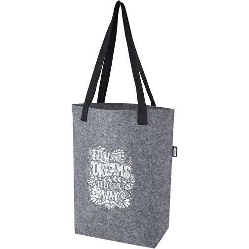 Sac shopping Felta avec large fond de 12 L en feutre recyclé certifié GRS, Image 2