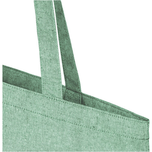 Pheebs 150 G/m² Recycelte Tragetasche 7L , Green Concept, heather grün, 85% Recyclingbaumwolle, 15% Recyceltes Polyester, 150 g/m2, 38,00cm x 42,00cm (Länge x Höhe), Bild 5