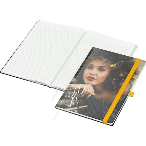 Cuaderno Match-Book Blanco verde+azul A4, amarillo, Imagen 1