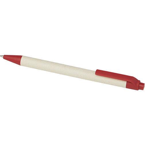 Dairy Dream Kugelschreiber Aus Recyceltem Milchkarton , rot, Recycelter Karton, PLA Kunststoff, 14,00cm (Länge), Bild 7