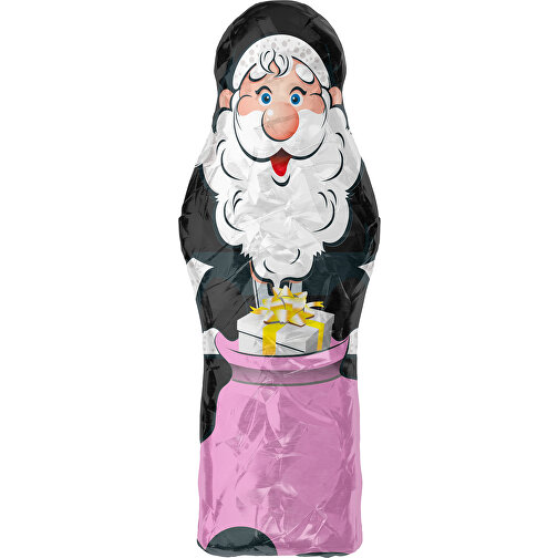 MyBrand Santa Maxi , schwarz / rosa, Alufolie, 13,00cm x 3,00cm x 5,00cm (Länge x Höhe x Breite), Bild 1
