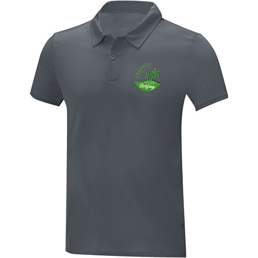 Deimos Poloshirt Cool Fit Mit Kurzärmeln Für Herren , storm grey, Mesh mit Cool Fit Finish 100% Polyester, 105 g/m2, XS, , Bild 2