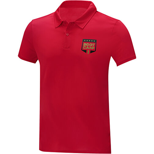 Deimos Poloshirt Cool Fit Mit Kurzärmeln Für Herren , rot, Mesh mit Cool Fit Finish 100% Polyester, 105 g/m2, 5XL, , Bild 2