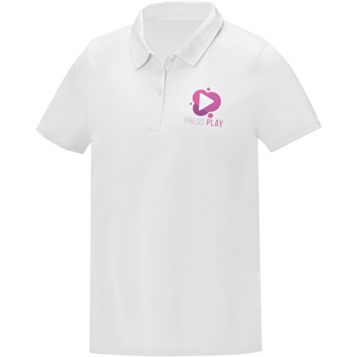 Deimos Poloshirt Cool Fit Mit Kurzärmeln Für Damen , weiß, Mesh mit Cool Fit Finish 100% Polyester, 105 g/m2, XL, , Bild 2