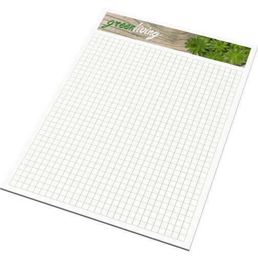 Schreibblock Green+blue A5, 25 Blatt , individuell, Recyclingpapier, 21,00cm x 14,80cm (Länge x Breite), Bild 1