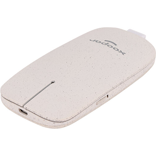 2305 | Xoopar Pokket Wireless Mouse , natur, Bio PE, 10,60cm x 1,70cm x 5,80cm (Länge x Höhe x Breite), Bild 1