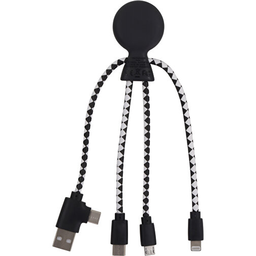 2067 | Xoopar Mr. Bio Eco-Friendly Cable , schwarz, Bio PE, 3,20cm x 15,00cm x 1,20cm (Länge x Höhe x Breite), Bild 2