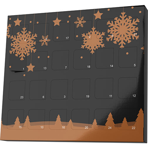 XS Adventskalender Winterlandschaft , M&M\'s, schwarz / braun, Vollkartonhülle, weiß, 1,60cm x 12,00cm x 14,00cm (Länge x Höhe x Breite), Bild 1
