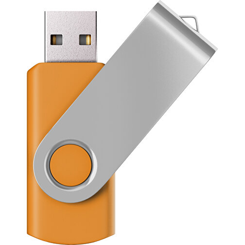 USB-Stick SWING Color 3.0 32 GB , Promo Effects MB , gelborange / silber MB , 32 GB , Kunststoff/ Aluminium MB , 5,70cm x 1,00cm x 1,90cm (Länge x Höhe x Breite), Bild 1
