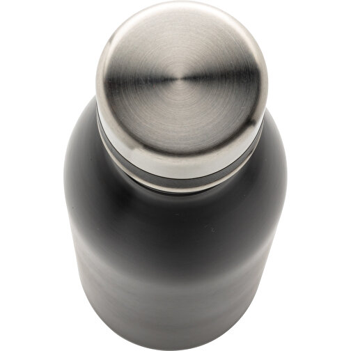 Deluxe Wasserflasche Aus RCS Recyceltem Stainless-Steel, Schwarz , schwarz, Rostfreier Stahl - recycelt, 21,50cm (Höhe), Bild 3