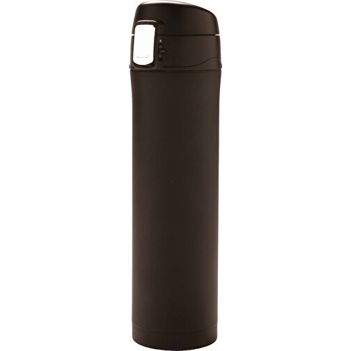 Easy Lock Vakuum-Flasche Aus RCS Recyceltem Stahl, Schwarz , schwarz, Rostfreier Stahl - recycelt, 25,50cm (Höhe), Bild 1