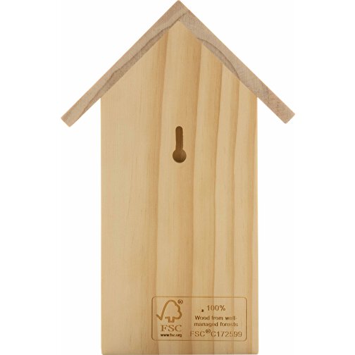 Holz-Vogelhaus, Braun , braun, FSC® Holz, 15,80cm x 23,50cm (Länge x Höhe), Bild 5