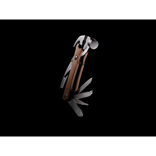 Hammer-Tool Aus Holz, Braun , braun, FSC® Holz, 14,70cm x 2,00cm (Länge x Höhe), Bild 2