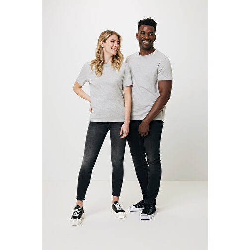 Iqoniq Manuel Ungefärbtes T-Shirt Aus Recycelter Baumwolle, Heather Grey , heather grey, 50% recycelte und 50% biologische Baumwolle, XL, 75,00cm x 0,50cm (Länge x Höhe), Bild 5