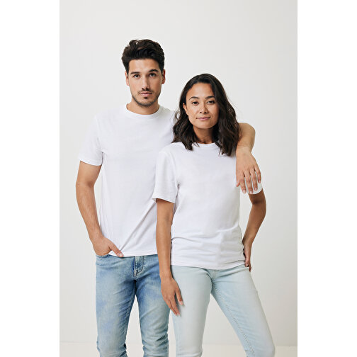 Iqoniq Bryce T-Shirt Aus Recycelter Baumwolle, Weiß , weiß, 50% recycelte und 50% biologische Baumwolle, L, 73,00cm x 0,50cm (Länge x Höhe), Bild 3
