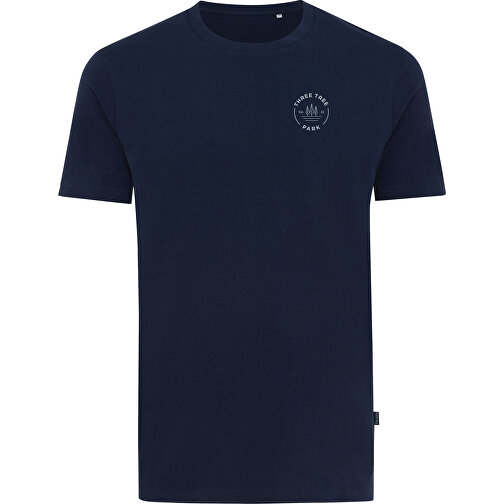Iqoniq Bryce T-Shirt Aus Recycelter Baumwolle, Navy Blau , navy blau, 50% recycelte und 50% biologische Baumwolle, XXS, 65,00cm x 0,50cm (Länge x Höhe), Bild 3