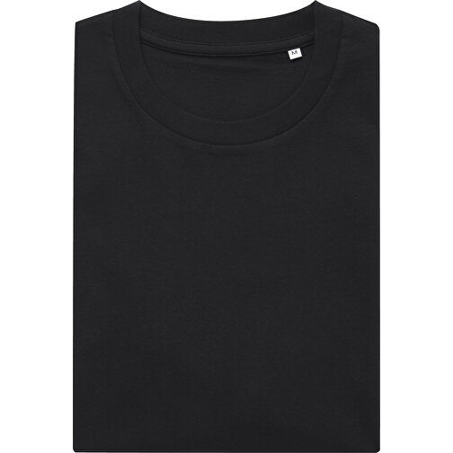 Iqoniq Bryce T-Shirt Aus Recycelter Baumwolle, Schwarz , schwarz, 50% recycelte und 50% biologische Baumwolle, XXS, 65,00cm x 0,50cm (Länge x Höhe), Bild 3