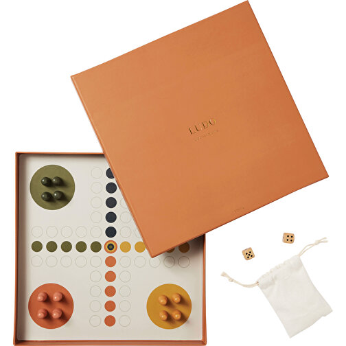 VINGA ‚Ludo‘ – Coffee Table Game, Schwarz , schwarz, Papier, 25,00cm x 2,80cm (Länge x Höhe), Bild 1