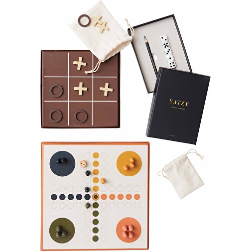 VINGA ‚Ludo‘ – Coffee Table Game, Schwarz , schwarz, Papier, 25,00cm x 2,80cm (Länge x Höhe), Bild 3