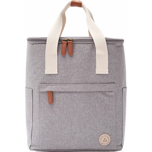 VINGA Sortino Wanderkühlrucksack, Grau , grau, PET - recycelt, 30,50cm x 36,00cm (Länge x Höhe), Bild 1