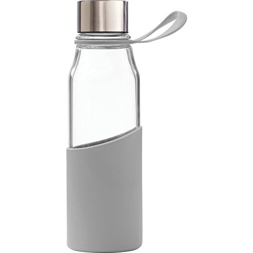 VINGA Lean Glasflasche, Grau , grau, Glas, 22,50cm (Höhe), Bild 1