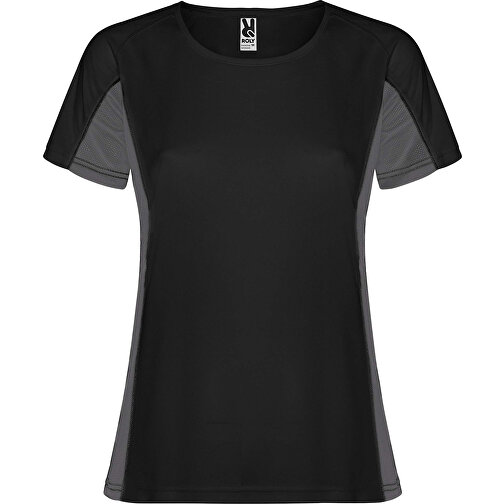 Shanghai Sport T-Shirt Für Damen , schwarz / dark lead, Mesh mit Cool Fit Finish 100% Polyester, 140 g/m2, Contrast fabric, Mesh mit Cool Fit Finish 100% Polyester, 140 g/m2, L, , Bild 1