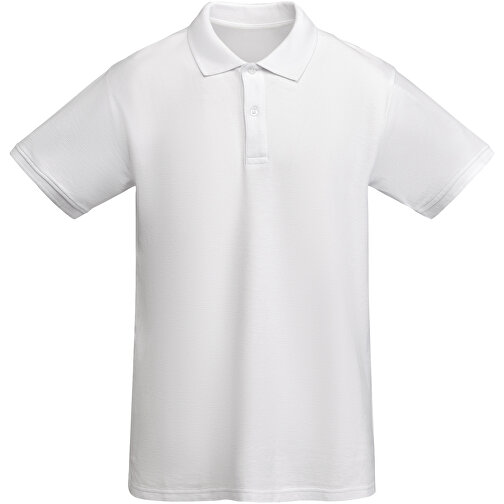 Prince Poloshirt Für Herren , weiss, Piqué Strick 100% Bio Baumwolle, 210 g/m2, XL, , Bild 1