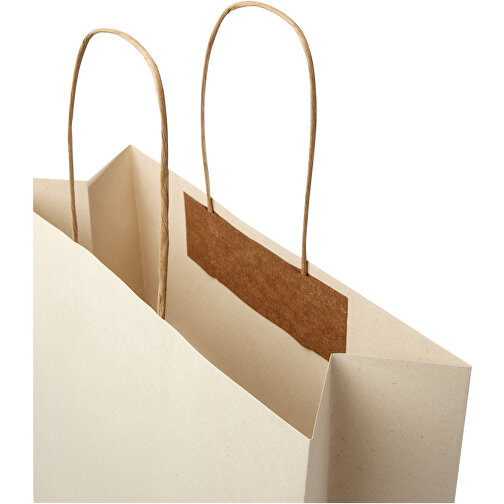 Shopper in carta da 150 g/m2 realizzato con scarti agricoli con manici intrecciati - XXL, Immagine 6
