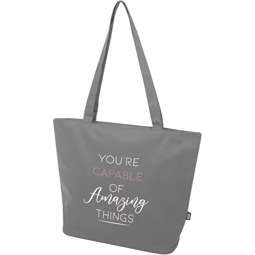 Sac shopping Panama de 20 L avec fermeture éclair recyclé certifié GRS, Image 2