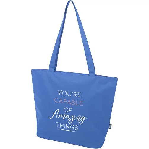 Sac shopping Panama de 20 L avec fermeture éclair recyclé certifié GRS, Image 2