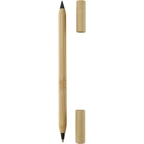 Samambu Bambus Duo Kugelschreiber , natur, FSC certified bamboo, 17,20cm (Länge), Bild 3