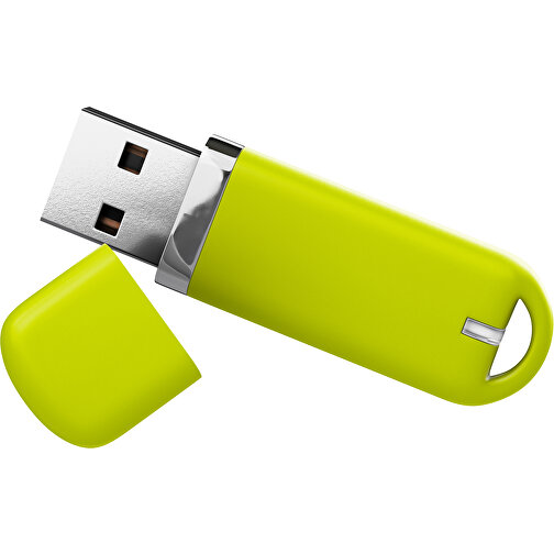 USB-Stick StylishDrive 2.0 , hellgrün MB , 32 GB , Gummiplastik, Kunststoff MB , 6,20cm x 0,75cm x 2,00cm (Länge x Höhe x Breite), Bild 1