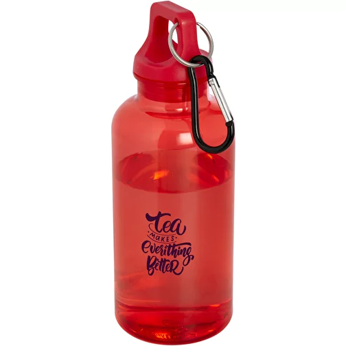 Bouteille d eau Oregon de 400 ml en aluminium recyclé certifié RCS avec mousqueton, Image 2