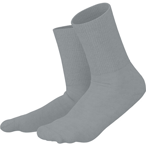 Boris - Die Premium Tennis Socke , silber, 85% Natur Baumwolle, 12% regeniertes umwelftreundliches Polyamid, 3% Elastan, 36,00cm x 0,40cm x 8,00cm (Länge x Höhe x Breite), Bild 1