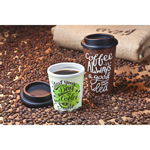 Kaffeebecher 'Premium' Small , standard-grün/schwarz, Kunststoff, 12,00cm (Höhe), Bild 4
