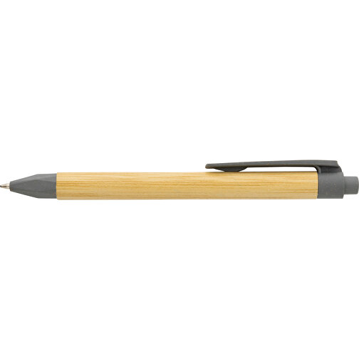 Kugelschreiber Aus Recyceltem Papier, Grau , grau, Papier, 13,90cm (Höhe), Bild 5