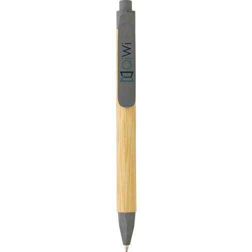 Kugelschreiber Aus Recyceltem Papier, Grau , grau, Papier, 13,90cm (Höhe), Bild 6