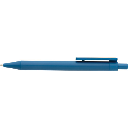 GRS RABS Stift Mit Bambus-Clip, Blau , blau, ABS - recycelt, 14,00cm (Höhe), Bild 5