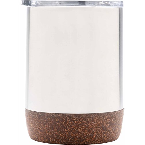 Kleine Vakuum-Kaffeetasse Aus RCS RSteel & Kork, Silber , silber, Rostfreier Stahl - recycelt, 10,00cm (Höhe), Bild 3