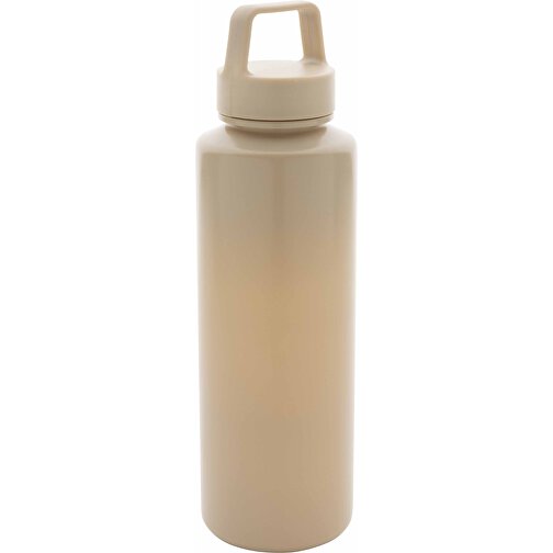 Wasserflasche Mit Henkel Aus RCS RPP, Braun , braun, Polypropylen - recycelt, 22,50cm (Höhe), Bild 1