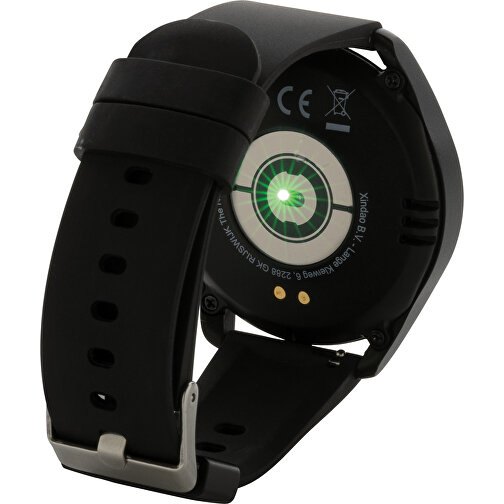 Okragly zegarek Fit Watch wykonany z TPU pochodzacego z recyklingu RCS, Obraz 2